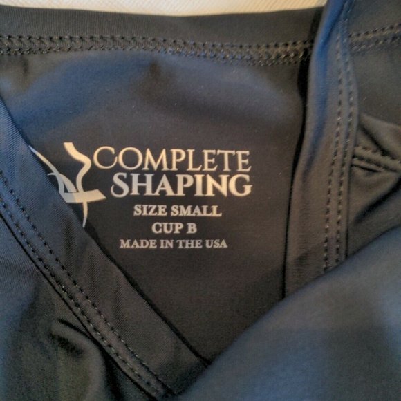Mastectomy Swim Tankini Top with Integrated Prosthetics, Small w B Cup, NWT, Bla - Picture 6 of 7
